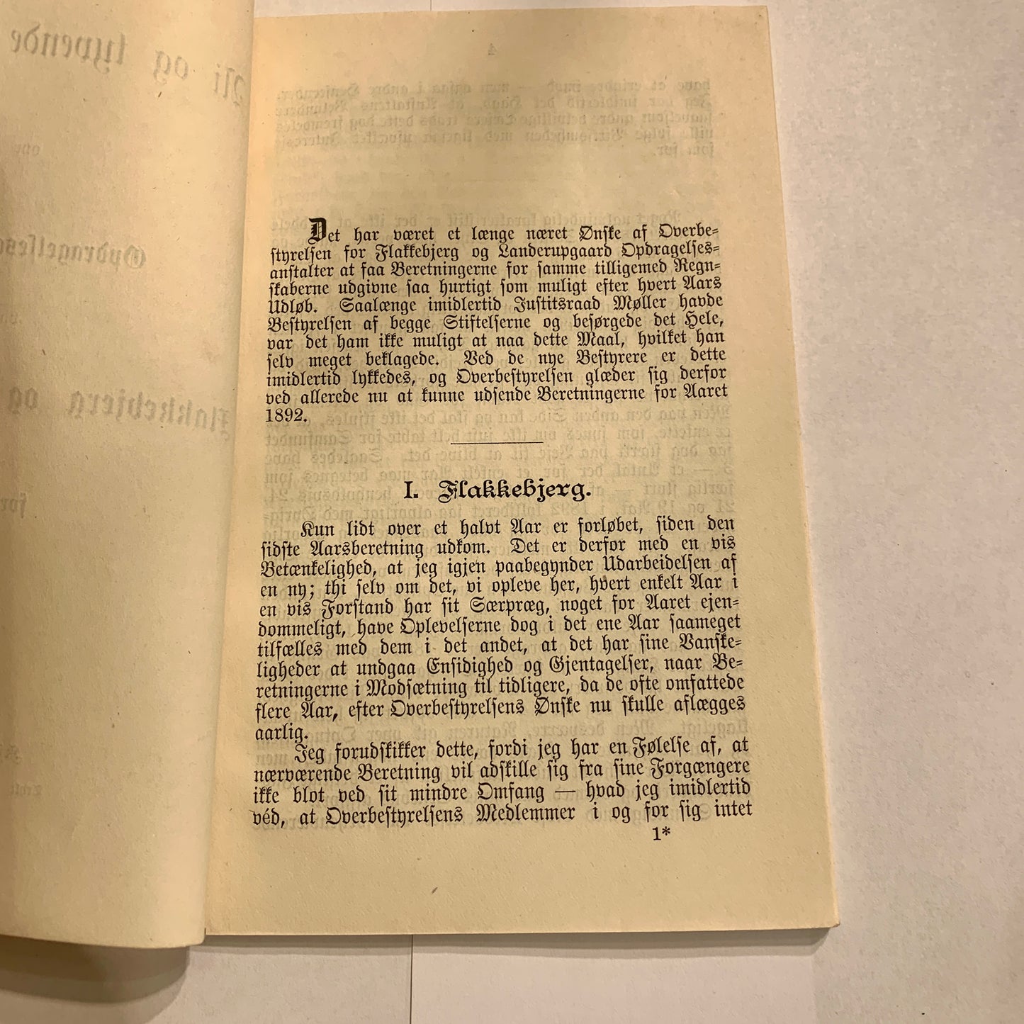 Report booklet on correctional institutions for 1892.