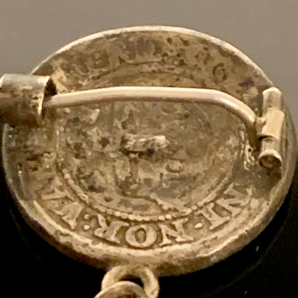 Antik sølv broche, fra 1700/1800 tallet.