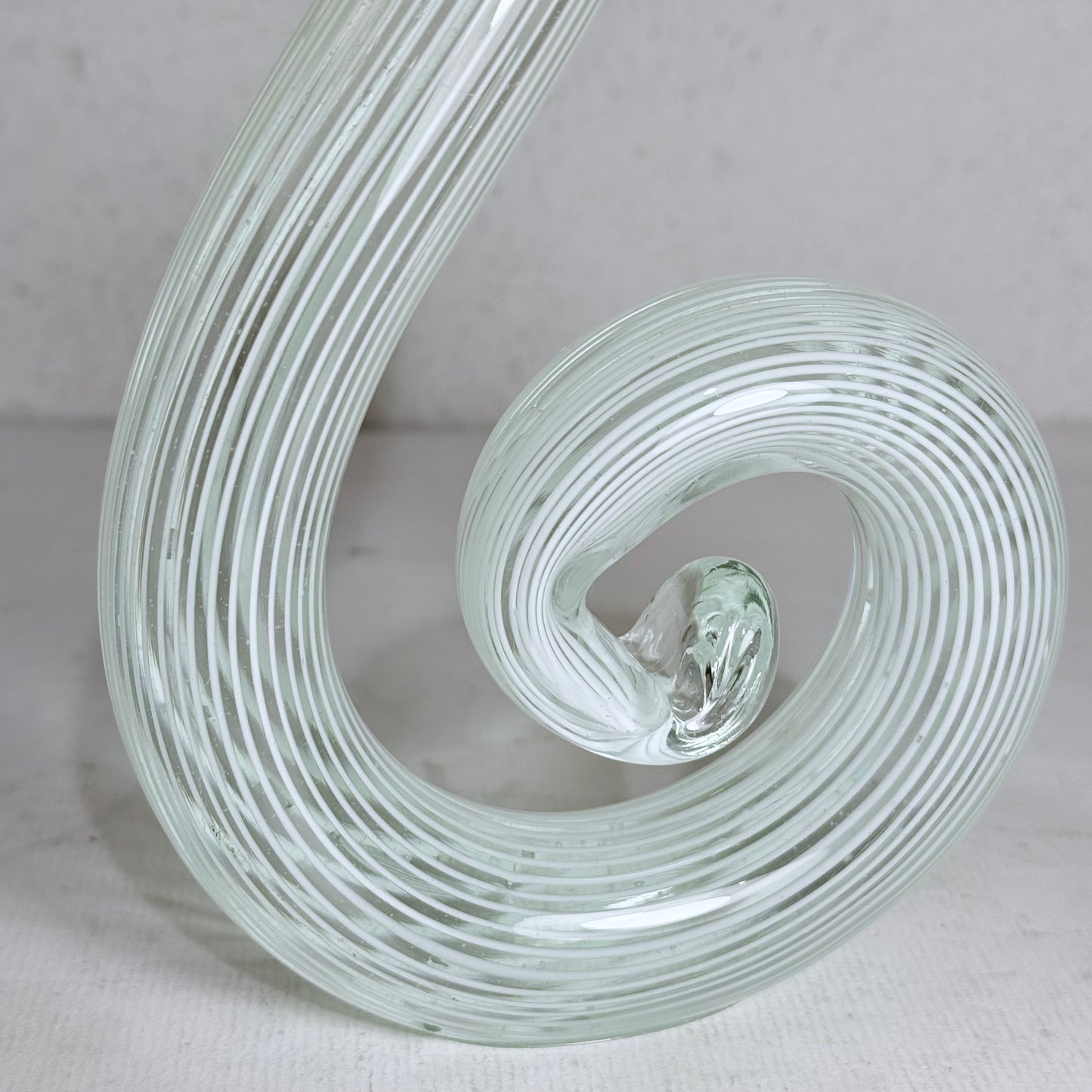 Vintage murano glas spiral skulptur.