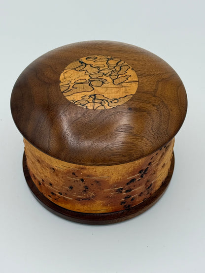 Vintage smuk håndlavet birkebarks Shaker boks