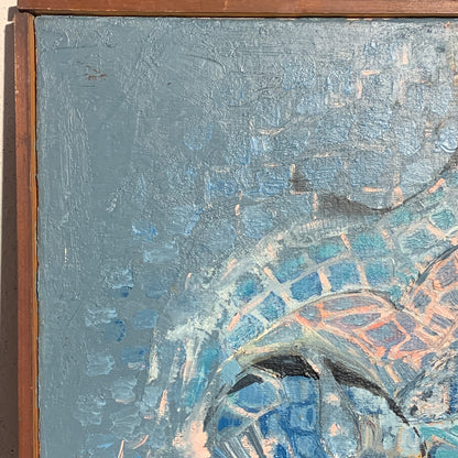 Else Hyldahl (f.193)Abstrakt oliemaleri på lærred, fra 1971.