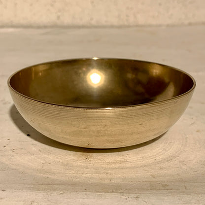 Antique Tibetan bronze singing bowl.