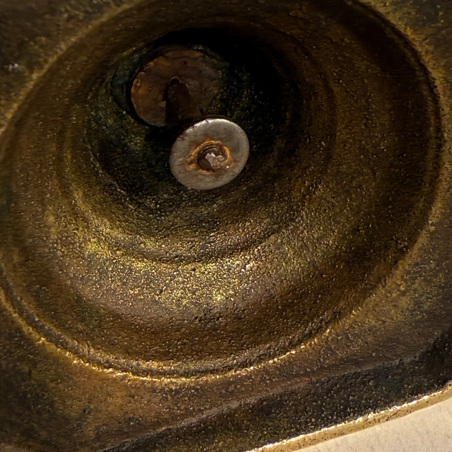 Antikke Viktorianske messing diamant lysestager. Fra 1800 tallet.