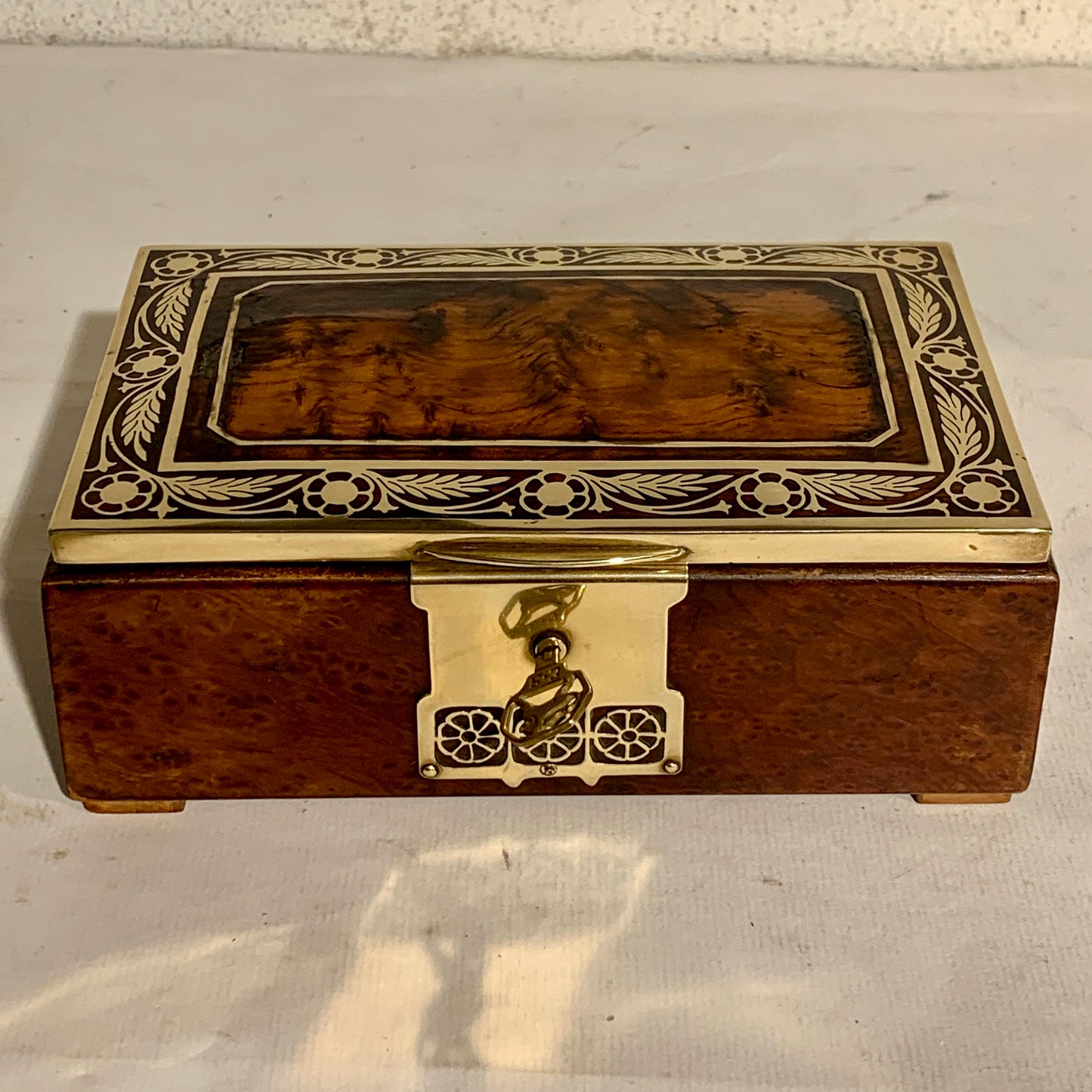 Antique Erhard &amp; Söhne Art Nouveau jewelry box from the early 1900s.