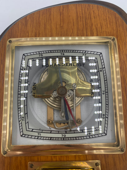 Art Deco Genia Barometer med Thermometer. Danmark. Start/midt 20. Årh