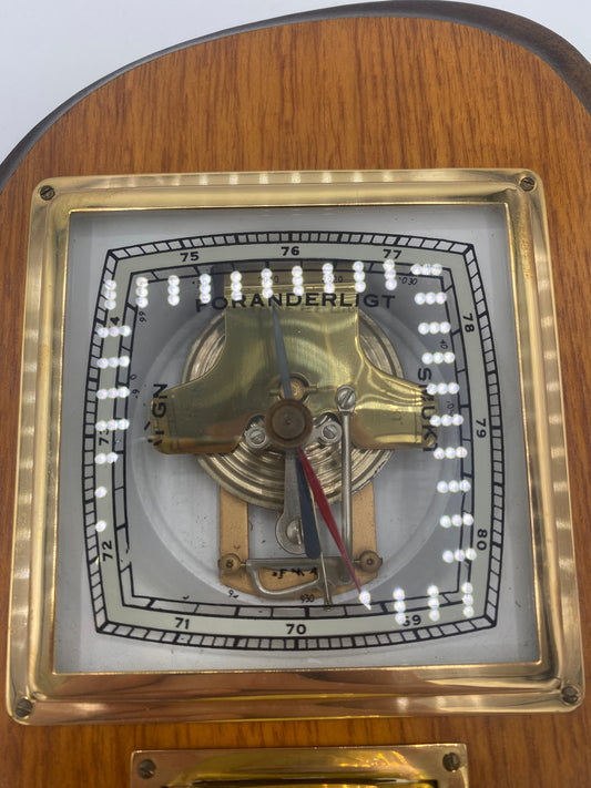 Art Deco Genia Barometer med Thermometer. Danmark. Start/midt 20. Årh