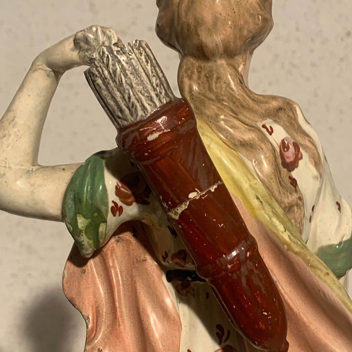 Antique Staffordshire Pearlware, Diana (Artemis), Goddess of the Hunt, from 1820.