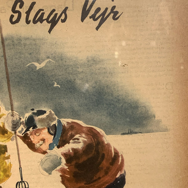 Original Läkerol reklame, fra 1940. Indrammet.