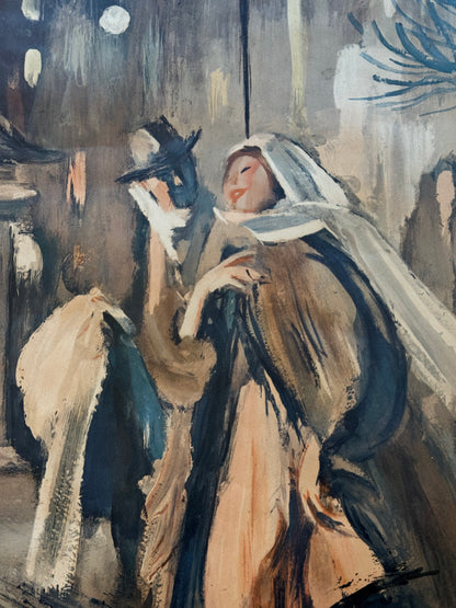 Maggi Baaring(f.1913-2004.)Vintage vinter plakat.