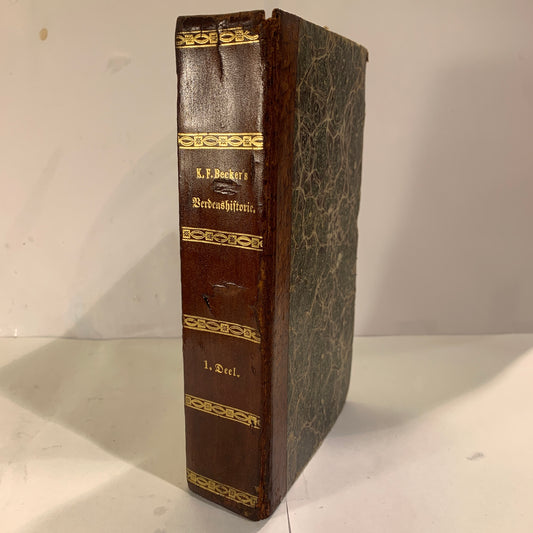 Karl Friedrich Becker, Verdenshistorie, antikvarisk dansk bog, fra 1822.