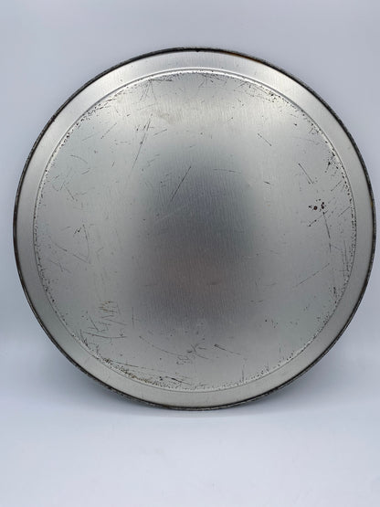 Vintage rund Martini reklame-serveringsbakke. I metal. Dansk. Slut 20. årh