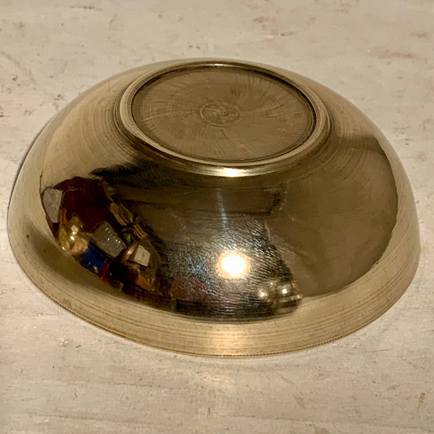Antique Tibetan bronze singing bowl.