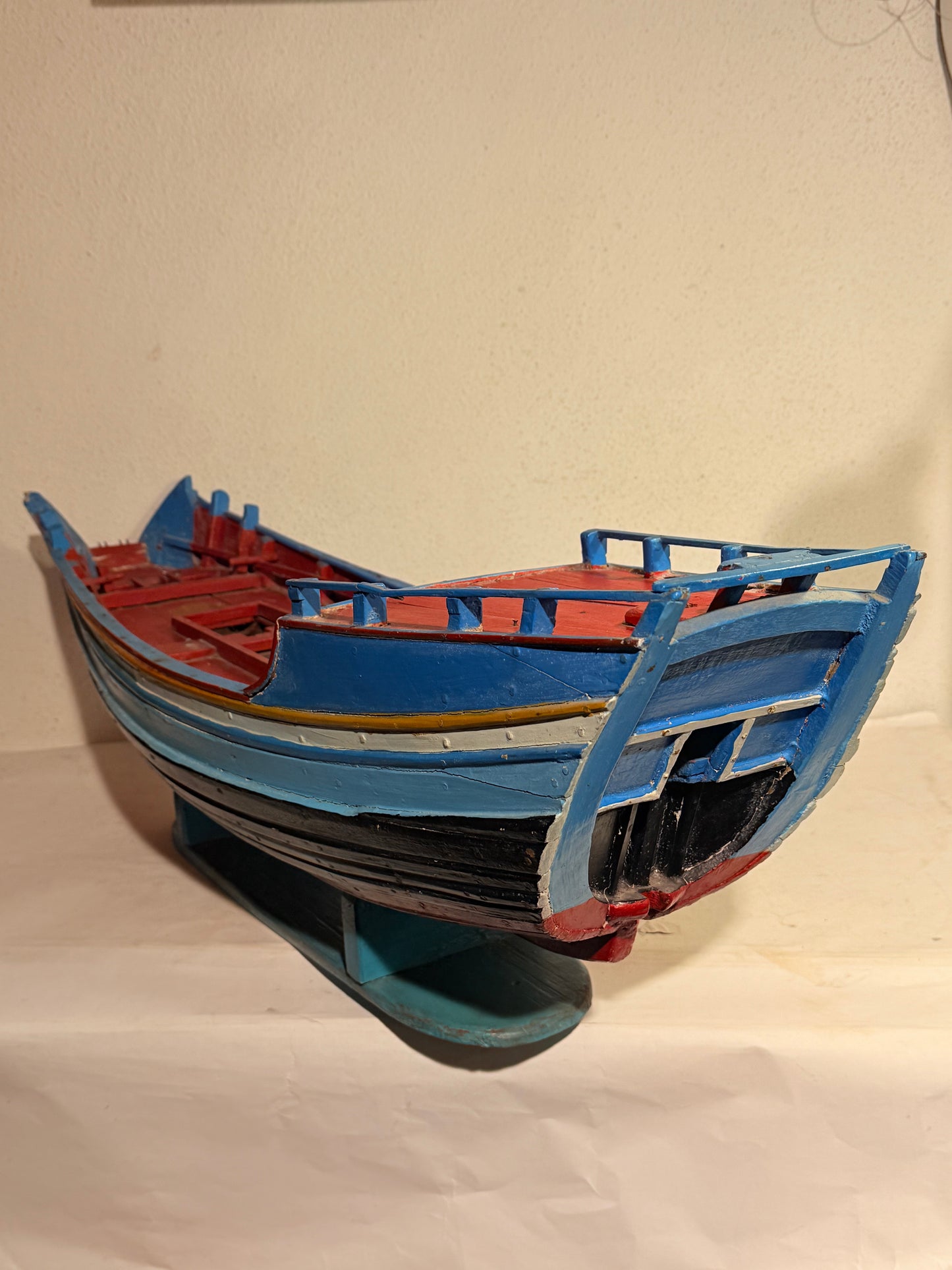 Antik håndbygget Modelskib af Kinesisk Junke.