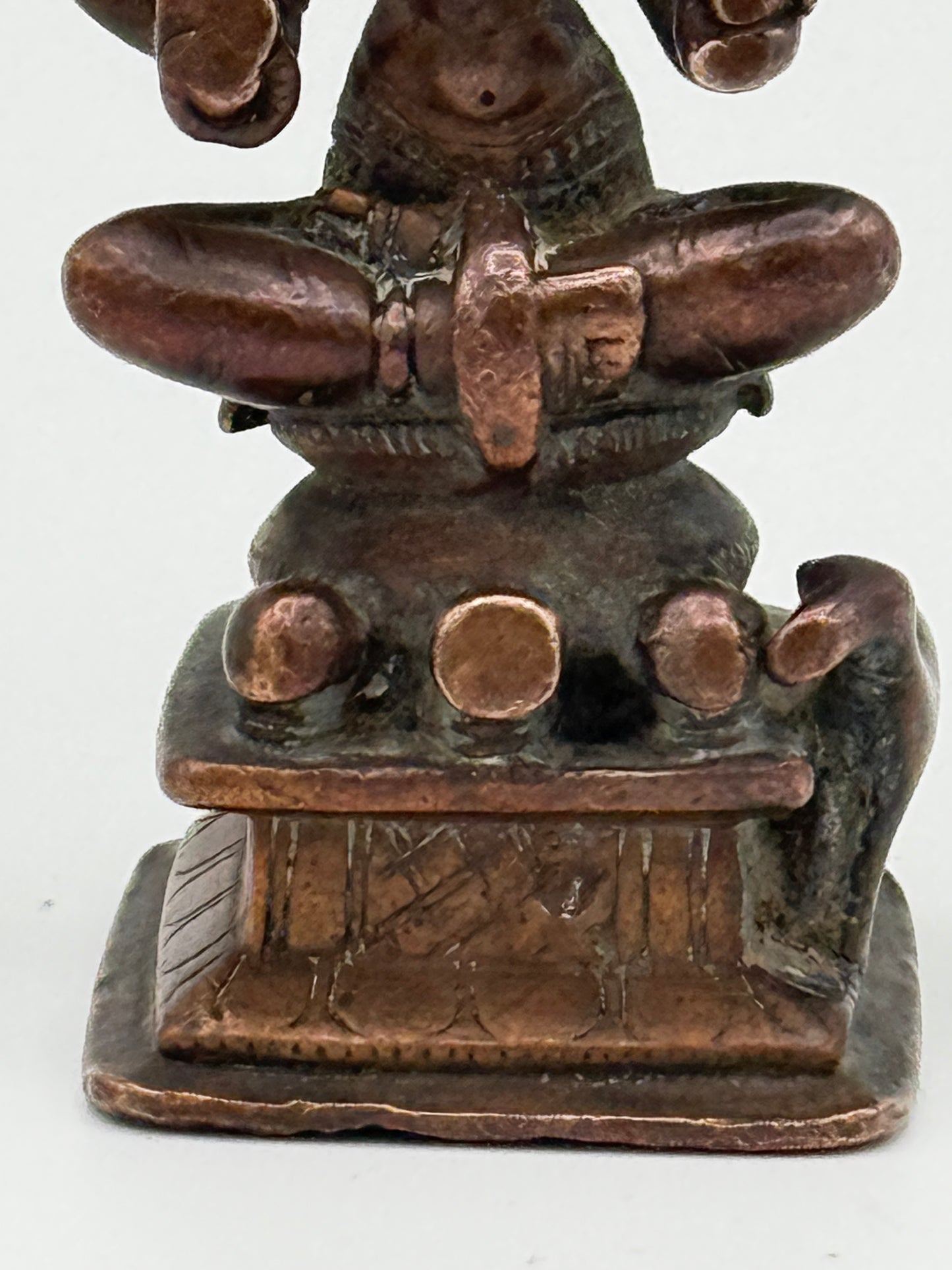Antik Lakshmi kobber statue. Indien. Fra 17.-19. Århundrede. (Kopi)