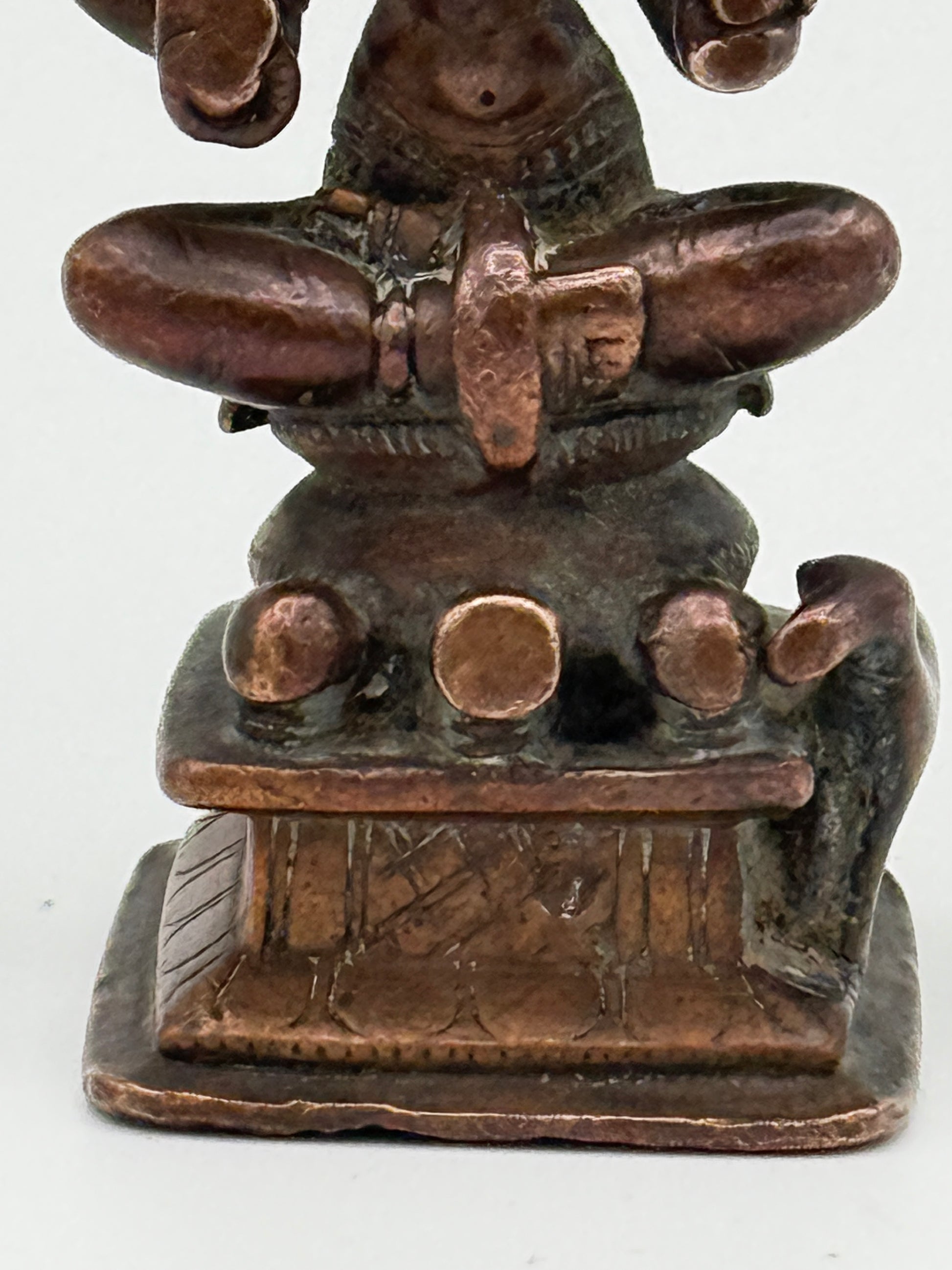 Antik Lakshmi kobber statue. Indien. Fra 17.-19. Århundrede. (Kopi)