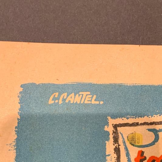 Fransk C.Cantel “tombula Nationale”plakat, fra 1948