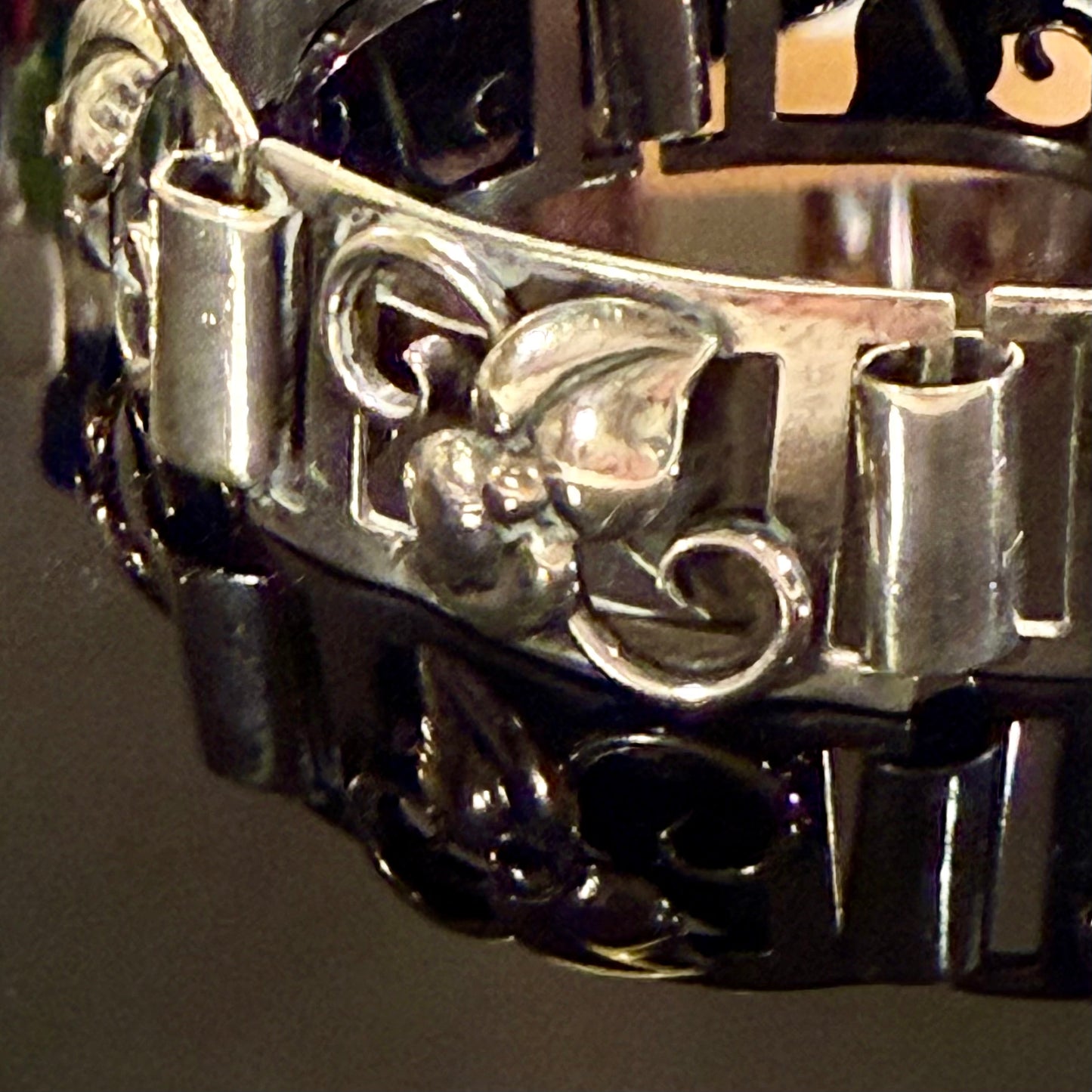 Antik dansk skønvirke sølv armbånd, fra start 1900 tallet.