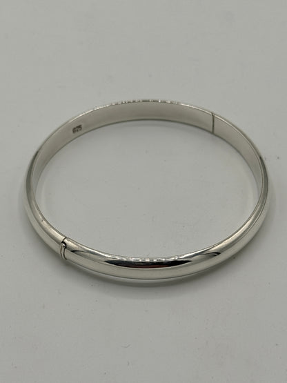 Vintage modernistisk rund Sterlingsølv armring. Fra 1980érne