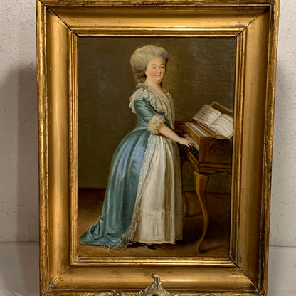 Vigilius Eriksen (B.1722-1782.) Antique oil painting from 1771.