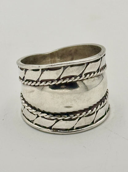 Vintage ornamenteret Sterlingsølv ring