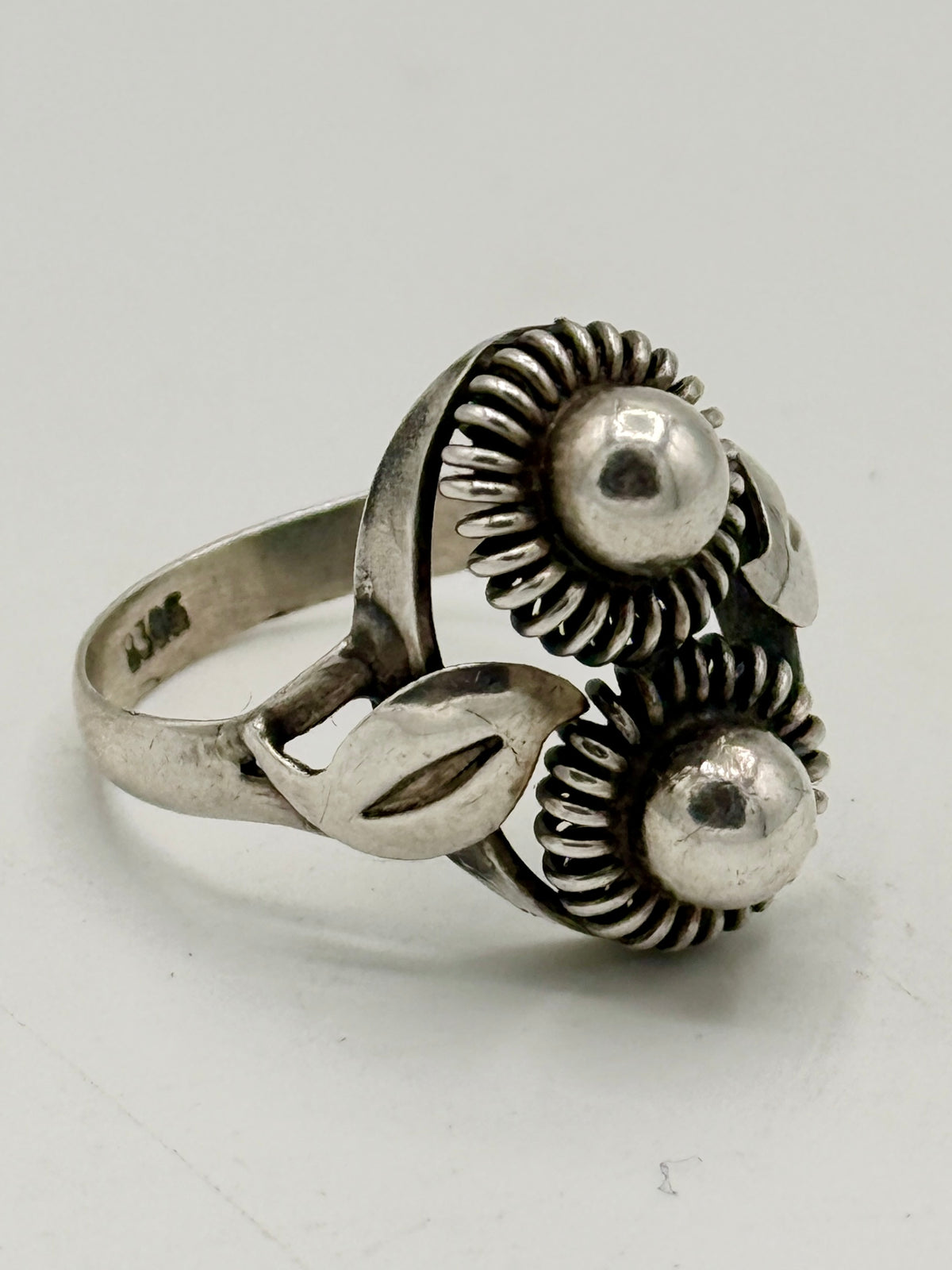 Antik Art deco sølv ring. Danmark. Fra start 20.Årh
