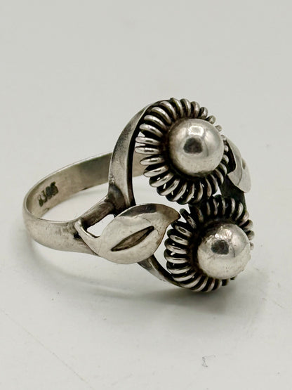 Antik Art deco sølv ring. Danmark. Fra start 20.Årh