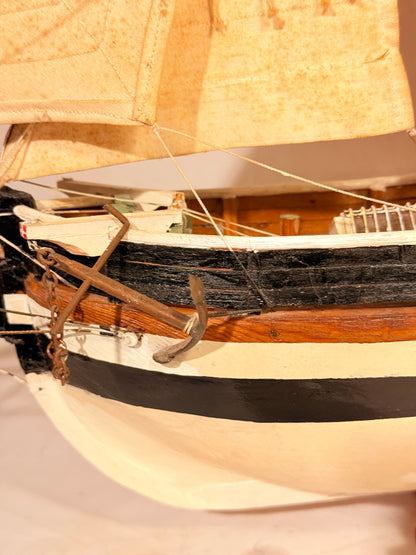 Antik håndbygget Modelskib af Marstal jagt, "Josina”.