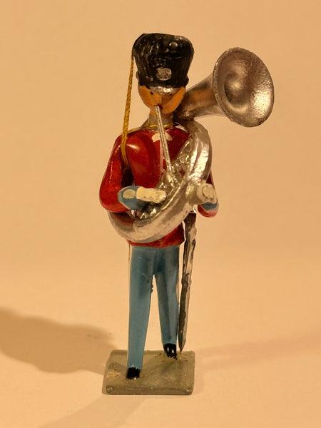 Brigadér Kongelig Livgarder tinsoldat musiker. Tuba
