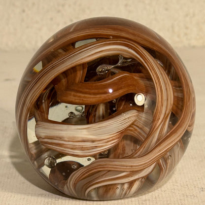 Vintage glas kugle brevvægt