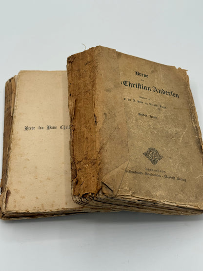 Breve fra Hans Christian Andersen. 1. Og 2. Bind. Antikvarisk dansk bog. 1.Udgave. 1.Oplag. Fra 1878