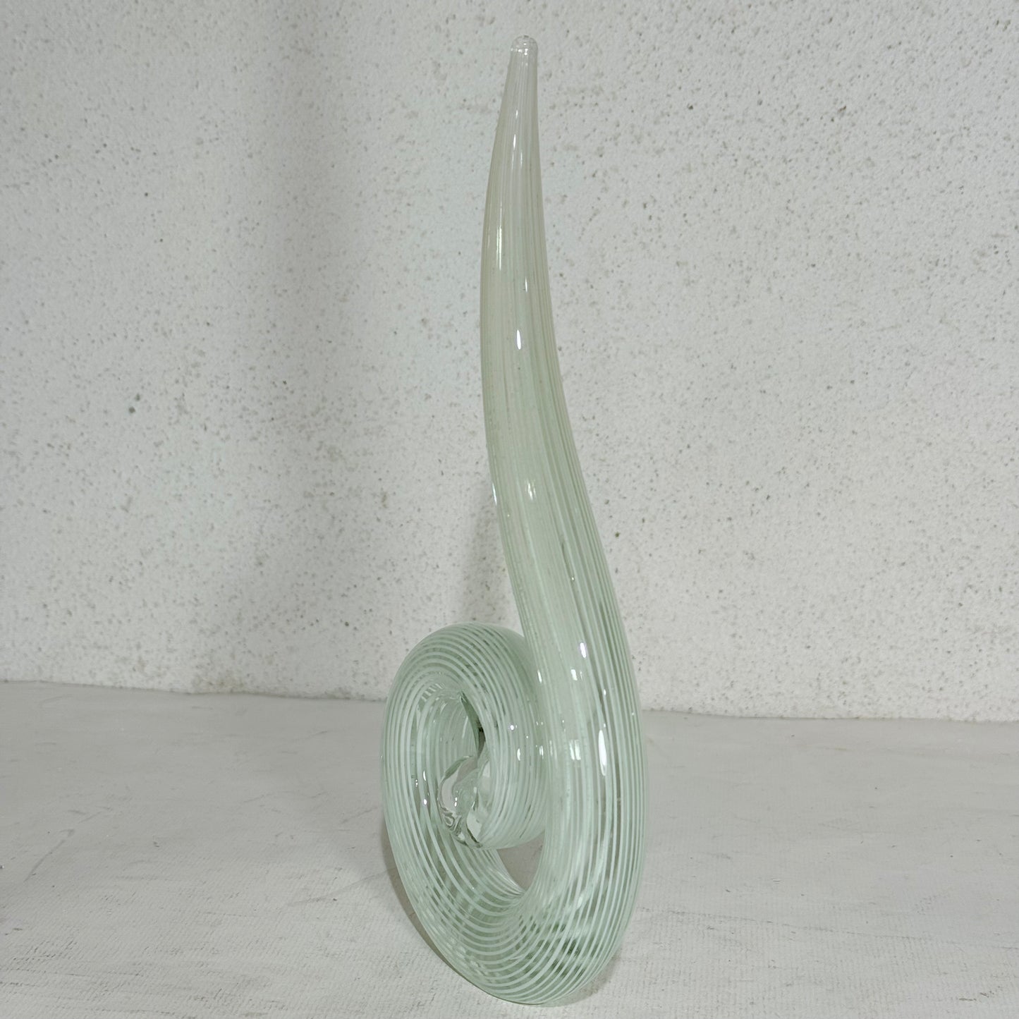 Vintage murano glas spiral skulptur.