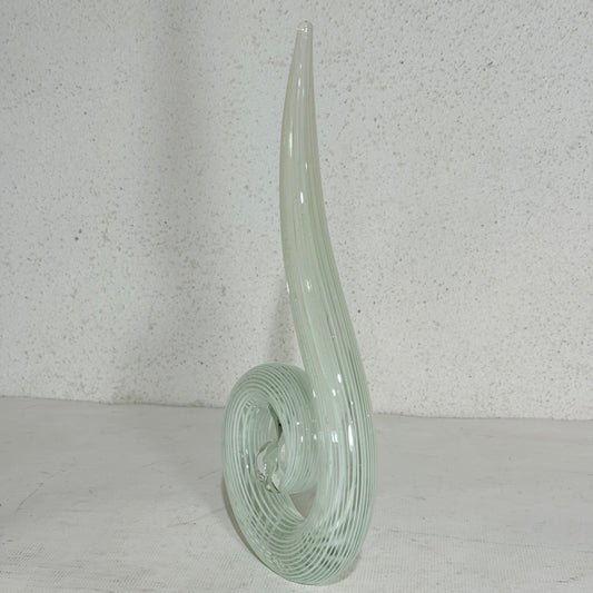 Vintage murano glas spiral skulptur.