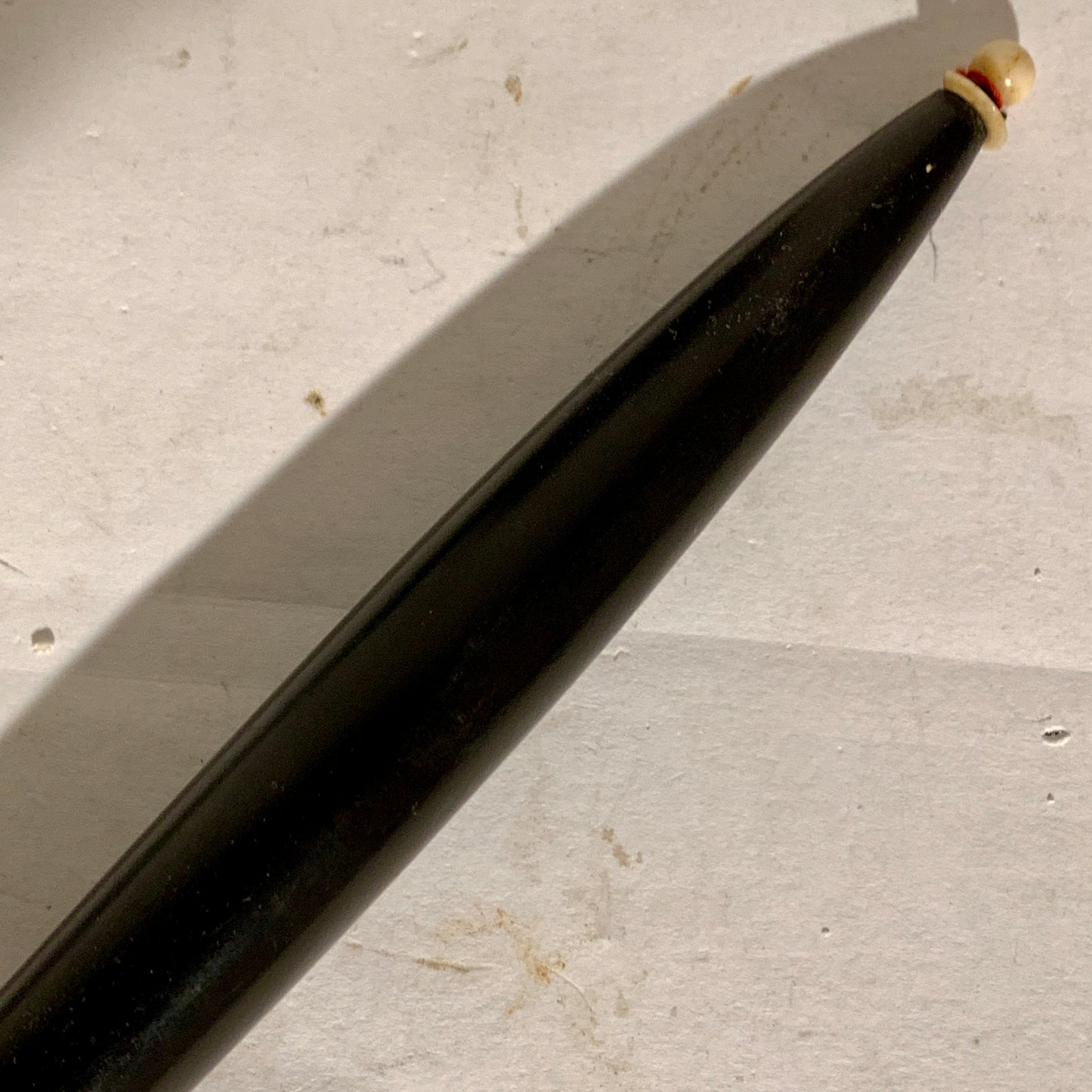 Antik lang sølv punch ske, fra 1842.