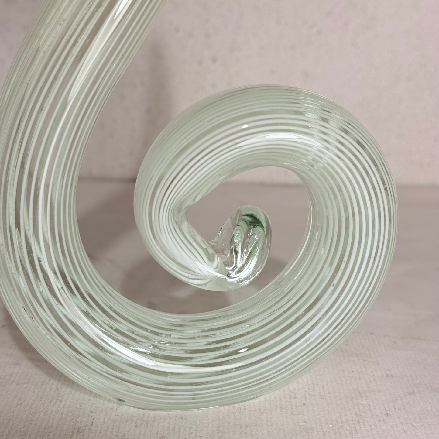 Vintage murano glas spiral skulptur.