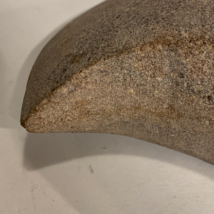 Danish Stone Age. Double-Bladed Axe with socket in rock, Tragtbægerkultur 4000-2800 BC.
