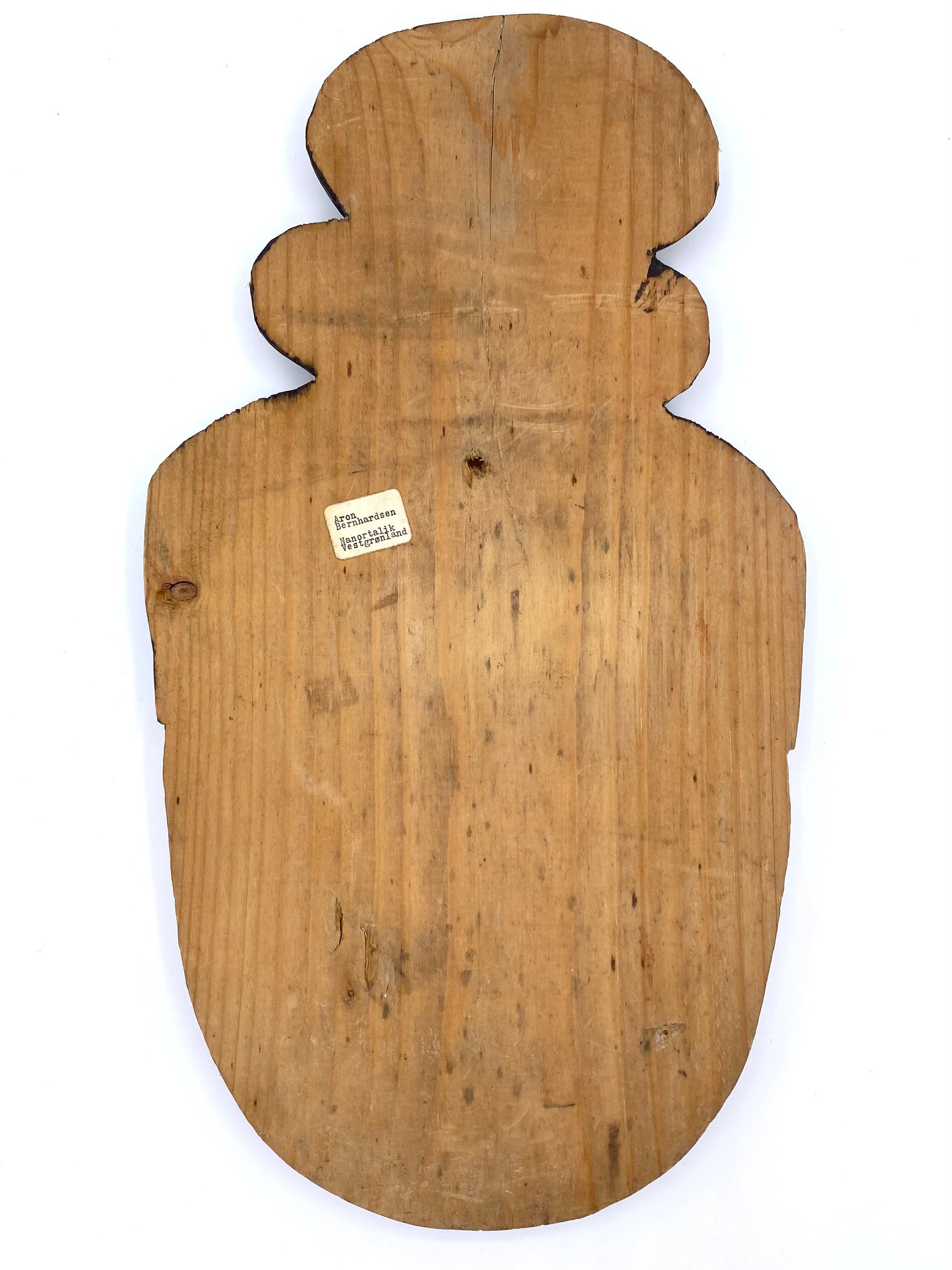Aron Bernhardsen. Grønlandsk træmaske. Nanortalik, Vestgrønland. 20. årh