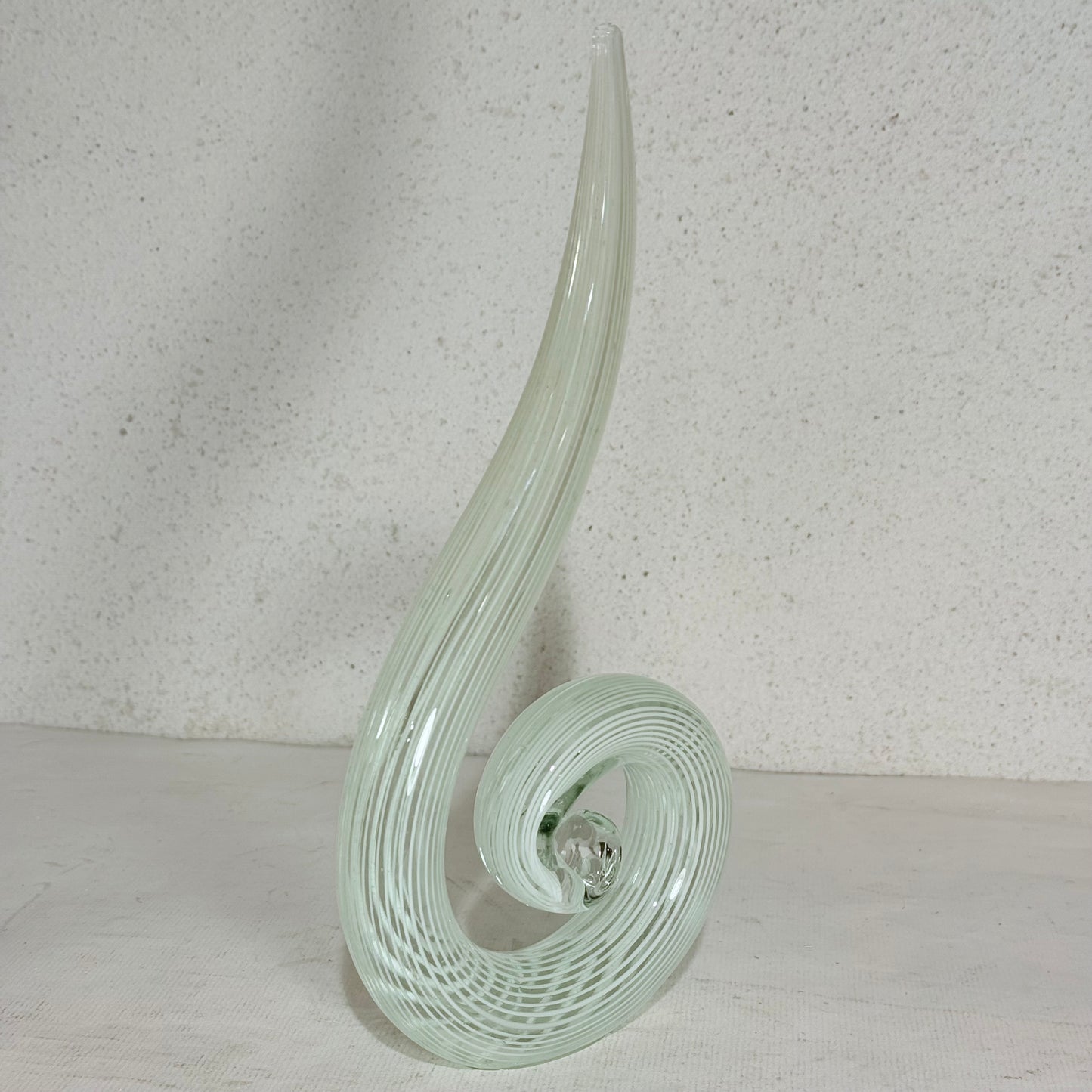 Vintage murano glas spiral skulptur.