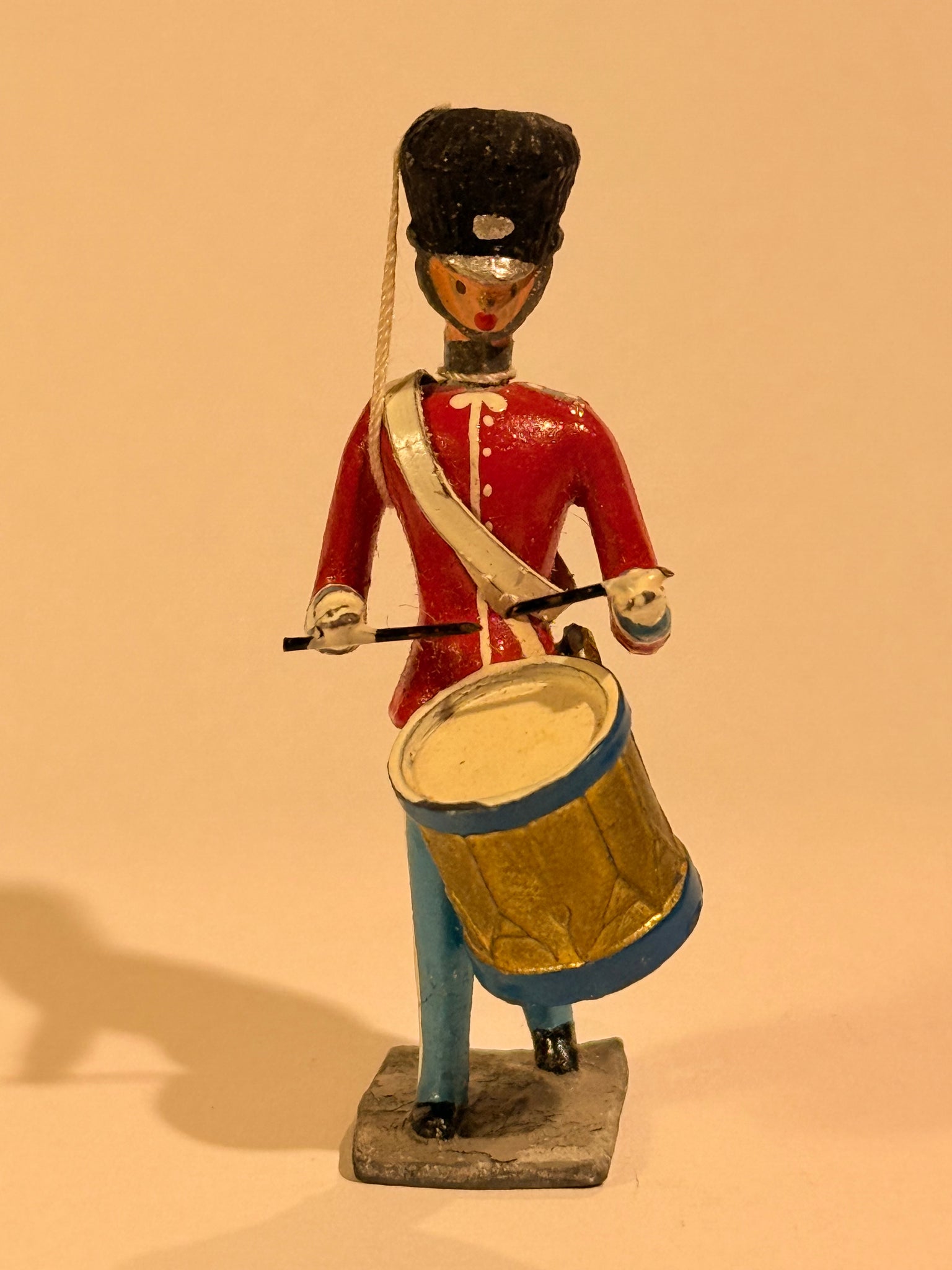 Brigadér Kongelig Livgarder tinsoldat musiker. Tromme
