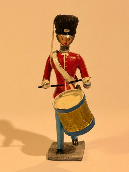 Brigadér Kongelig Livgarder tinsoldat musiker. Tromme