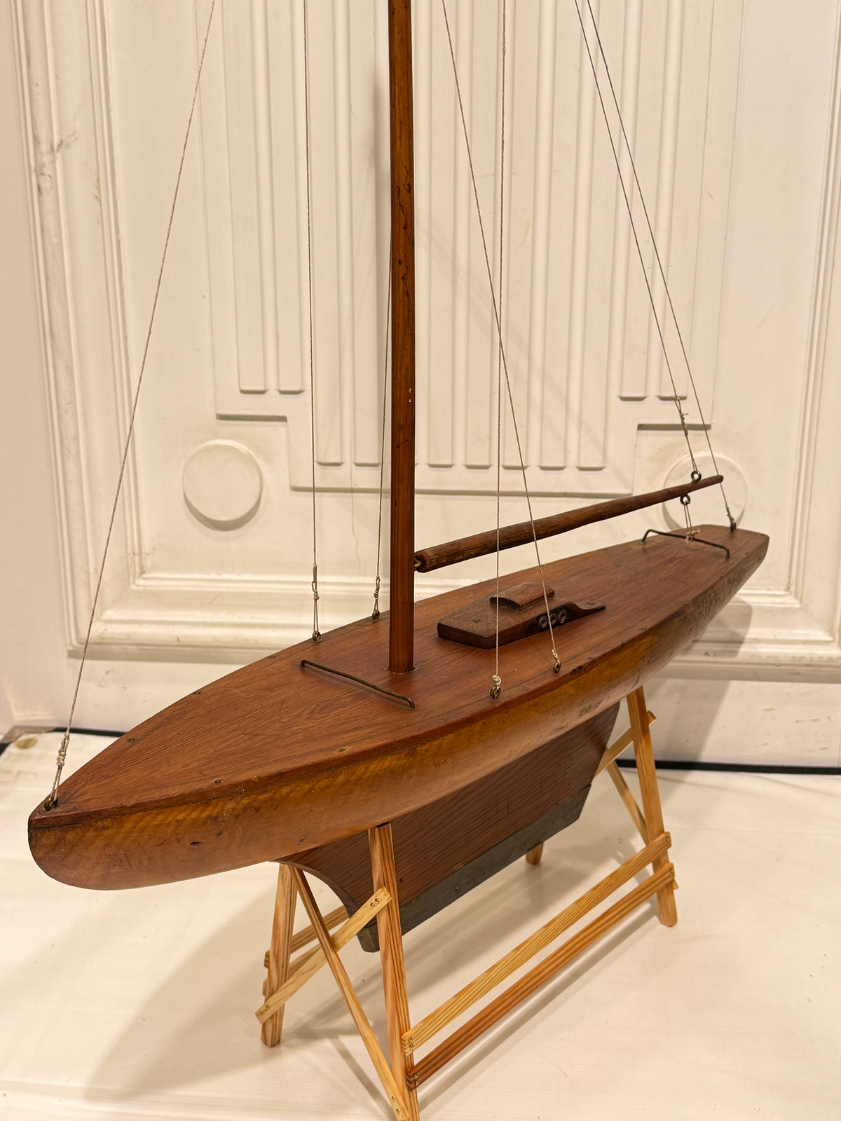 Antik håndbygget Pond Yacht Model. Danmark. Fra 1920érne