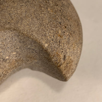 Danish Stone Age. Double-Bladed Axe with socket in rock, Tragtbægerkultur 4000-2800 BC.