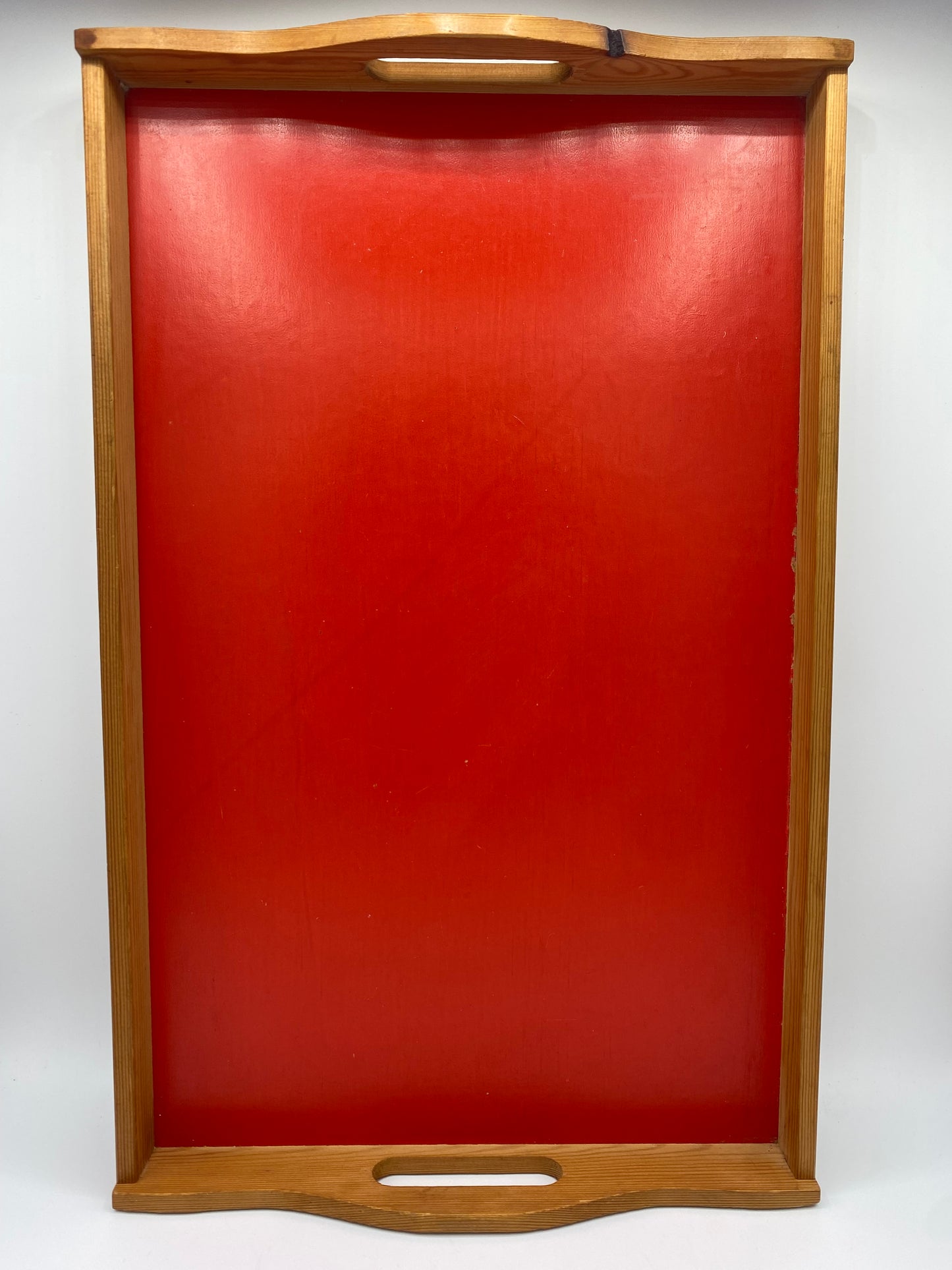Vintage midcentury modern serveringsbakke i træ. Dansk. 20. årh