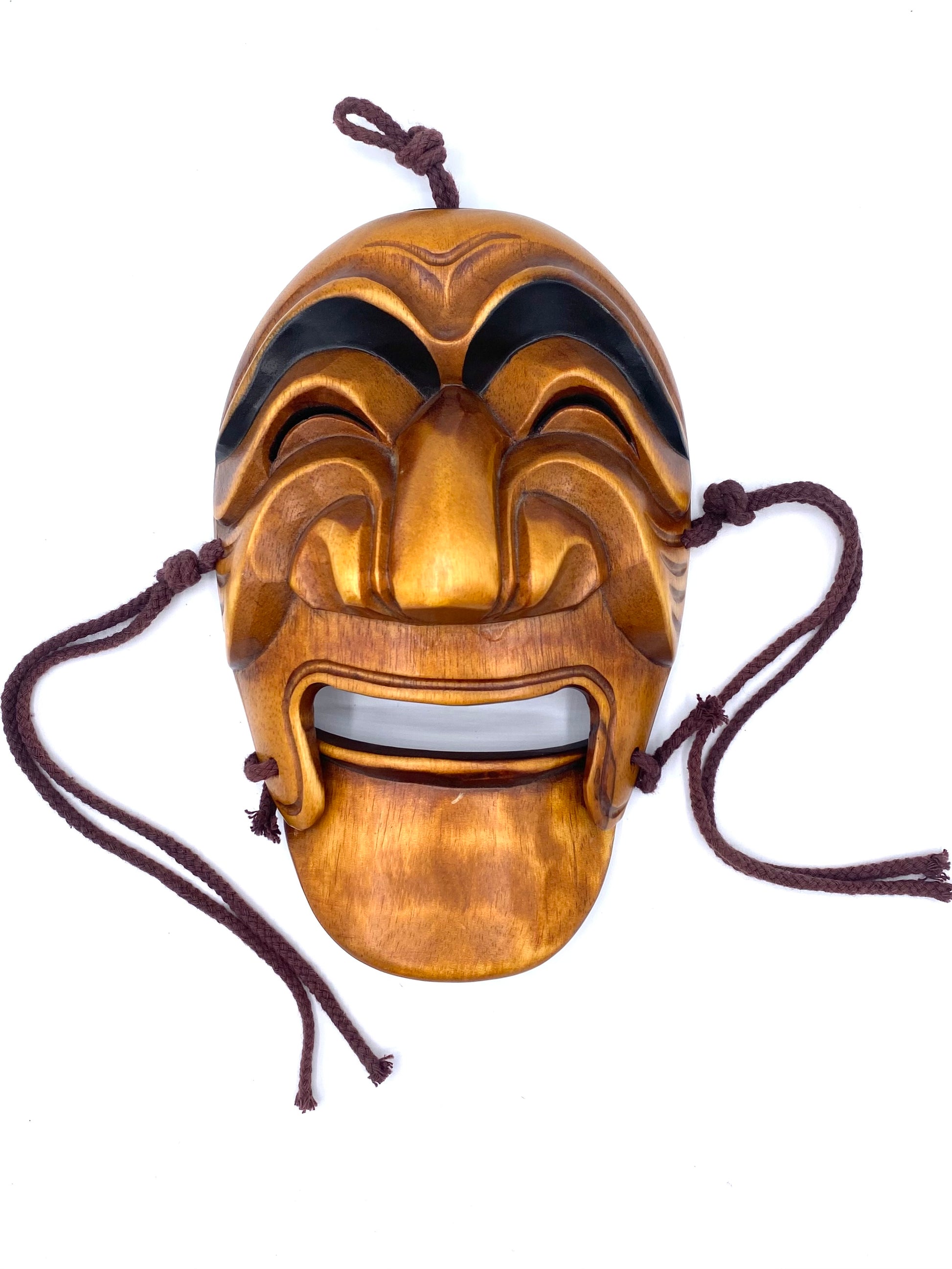 Koreansk Yangban Hahoetal-maske. Træ. 20. årh