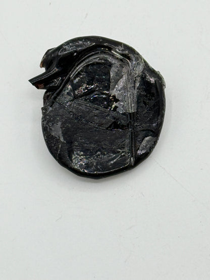 Oldsag. ca. 2000 år gl. Teaterbillet i glas. Græsk/Indisk kultur. Gandhara/ Baktrisk Afghanistan