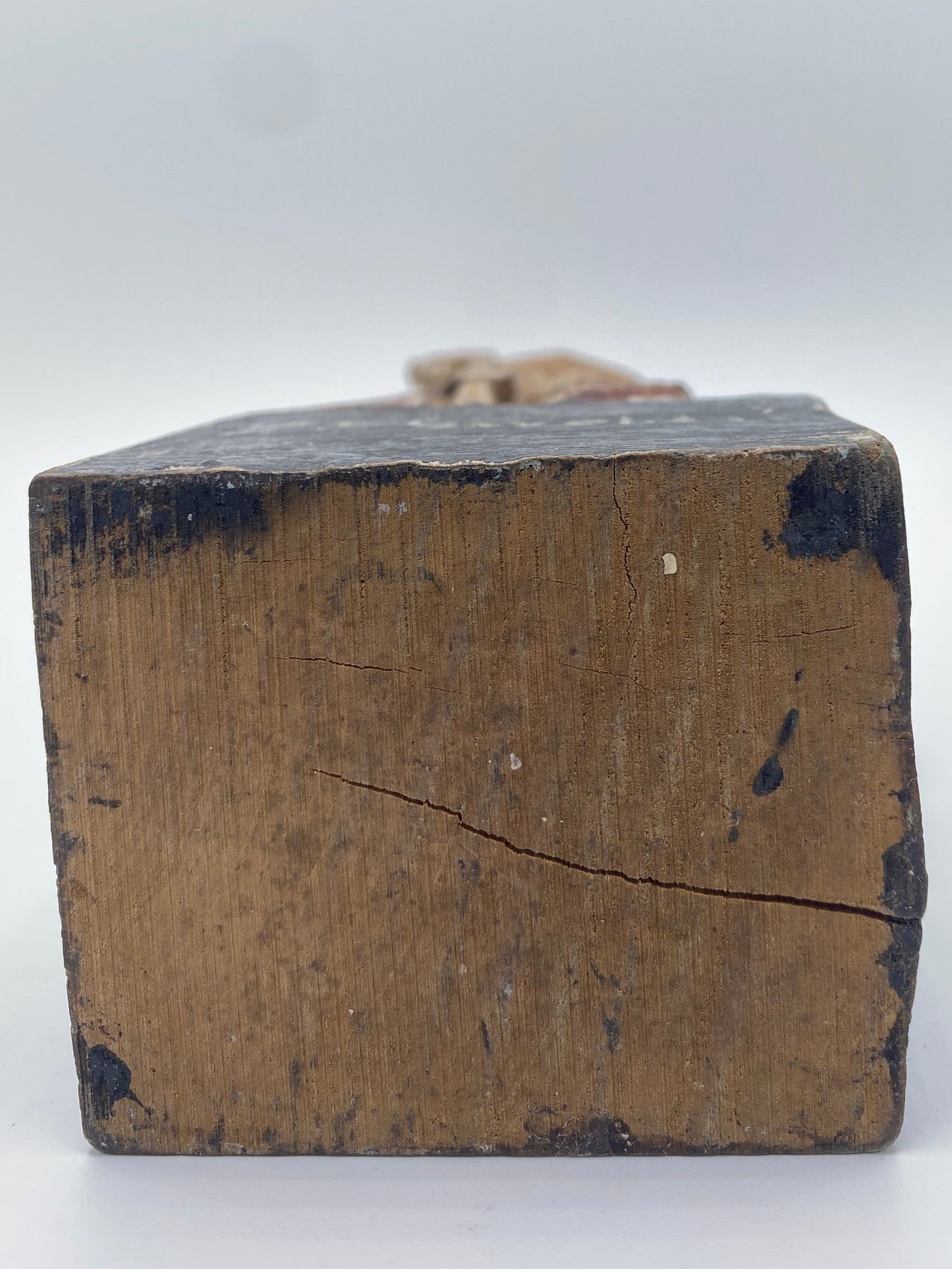 Fransk bispehelgen i træ - sculpture populaire religieuse. Fra slut 18.Årh. Start 19. Årh