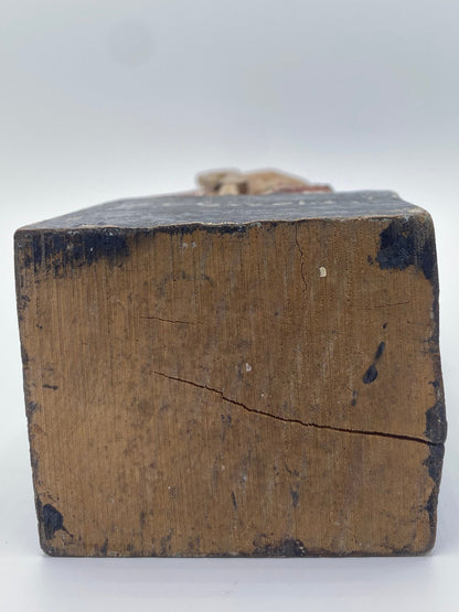 Fransk bispehelgen i træ - sculpture populaire religieuse. Fra slut 18.Årh. Start 19. Årh