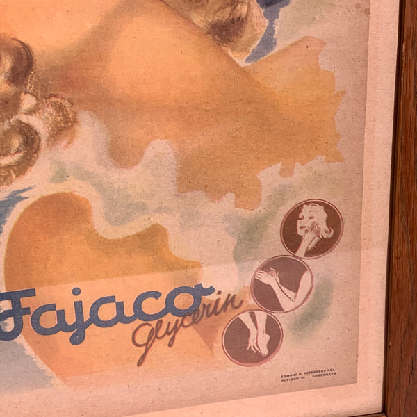 Original Fajaco Glycerin reklame, fra 1940. Indrammet.