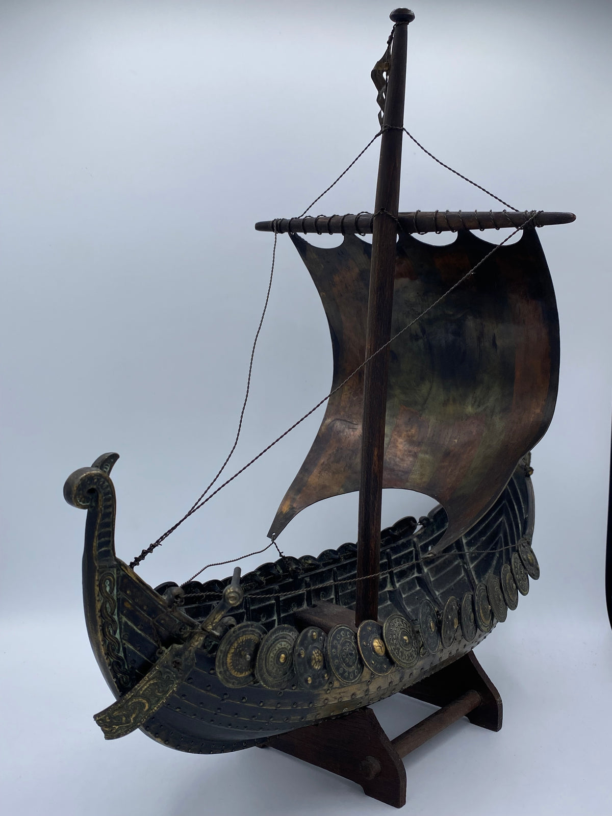 Edward Aagaard, ældre bronze Viking Drageskib, fra 20. årh