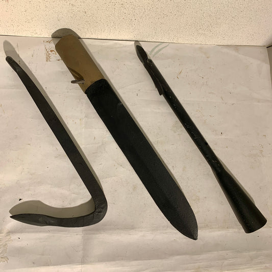 Antik færøsk grindehvals fangstsæt. Fra start 1900 tallet