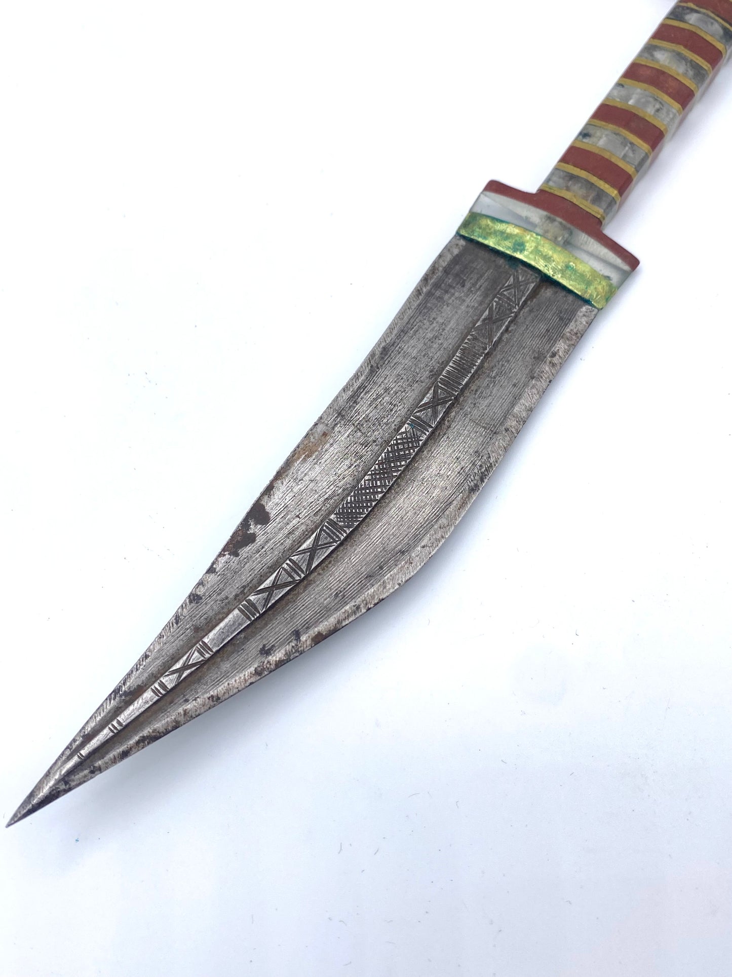 Afrikansk Billao (billaawe) kniv med skede. Fra Somalia. Start/midt 20. årh